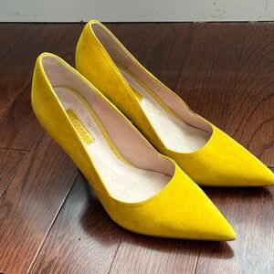 Topshop Yellow Pointed Heels